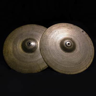 A. Zildjian 13" Transition Stamp Hi-Hat Cymbals (Pair) 1946 - 1953