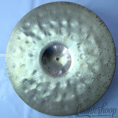 XE Ajaha 14"Hi-Hat Cymbal Vintage 40s Hand Hammered 1328g B20 UFIP Italy Italian image 2
