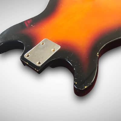 Vintage No-name (Teisco-ish) body, pickguard, and pickup. image 8