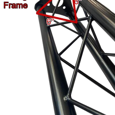 GRIFFIN Triangle Truss Extension Lighting System (Stage-MountPRO Series) – Installs on your Speaker Stands – DJ 2x Trussing Kit with C Clamps Mounting Brackets & Platform Hardware Set image 8