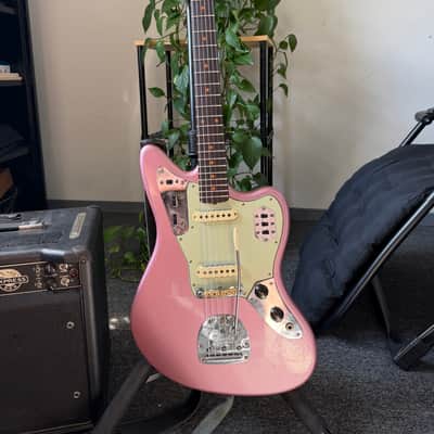 Fender Custom Shop '64 Reissue Jaguar Journeyman Relic Burgundy Mist Metallic image 2