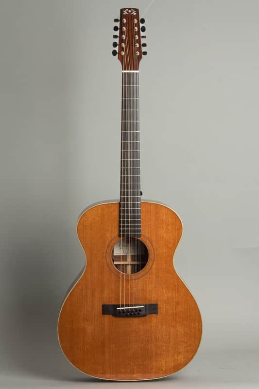 Circle Strings  A-1 10 String Acoustic Flat Top Guitar (2018), ser. #119, original molded white plastic hard shell case. image 1