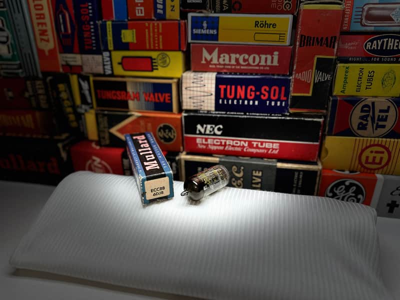 1x Vintage NOS Mullard GtBritain 6DJ8 ECC88 ~ Grail Audiophile Tube /Vocals Preamp Stereo Mics Rode K2 NTK Vocals ~ RichHarmonics DynamicPersona WarmBass ClassicAiry PubTone /HiFi 6922 E88CC Plugin Sub! image 1