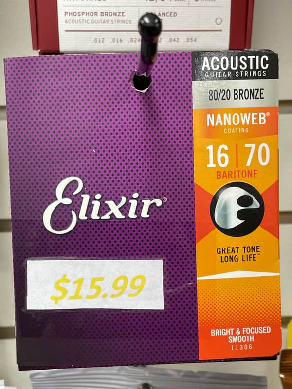 Elixir Baritone 16/70 Strings • new image 1