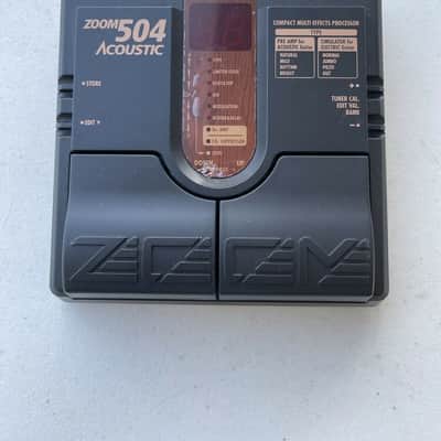 Zoom 504 Acoustic Compact Multi Effects Processor Vintage Guitar Effect Pedal image 1