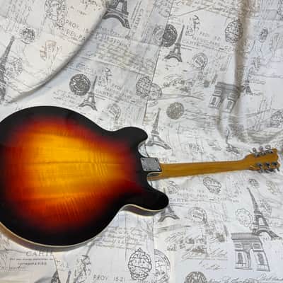 Late ‘60s Univox Hollowbody ES-335 330 Sunburst Finish Original Case NICE! image 10