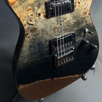 Schecter PT Standard Electric Guitar Black Fade Burst Burl Finish image 5