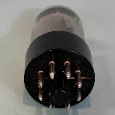 1960s Sylvania 6SN7GTB Vintage Black Plate Halo Getter Tube! Valve! T545 image 5