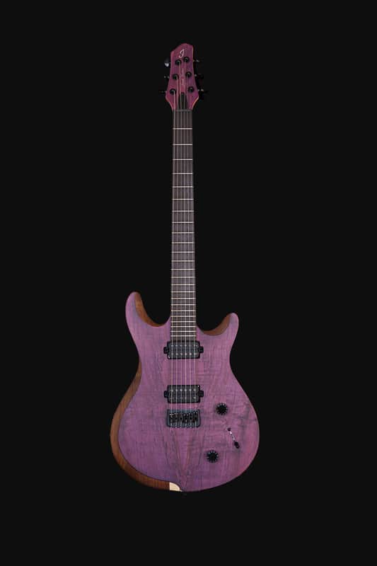 Jericho Guitars Edge 6 NT Purple Spalted Maple 25.75" 2026 - Open-Pore image 1