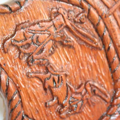 Light & Blue Country guitar, unique image 10
