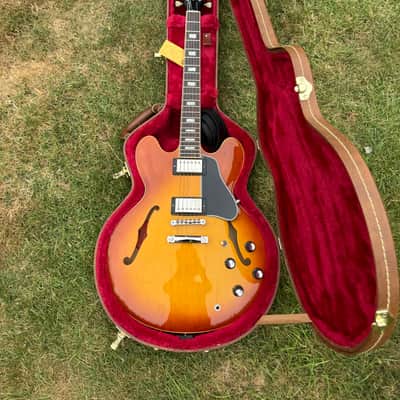 2004 Gibson Memphis Yamano ’60 ES-335 Block (ESDY-TE) – Iced Tea Sunburst – w/HSC image 16
