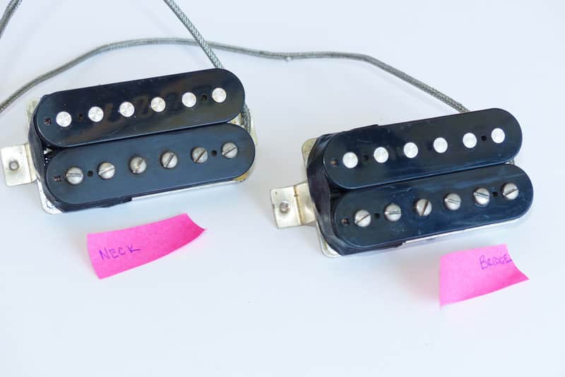 JM Jim Rolph '58 Pretenders Black humbuckers set 7.4k 7.8k image 1