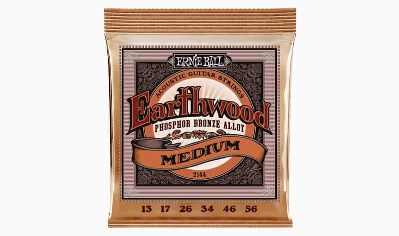Immagine Earthwood Med Phosphor Bronze Acoustic Guitar String Set 13-56 Gauge 92-Cu+7.7-Zn+0.3-P Wnd-Wire Wrap Over High-C Steel Hex-Core - 1