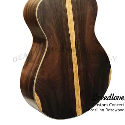 (Custom handMade in USA)Breedlove Concert all Solid Adirondack & 500years Brazilian Rosewood with L.R. Baggs pickup guitar Satin image 4