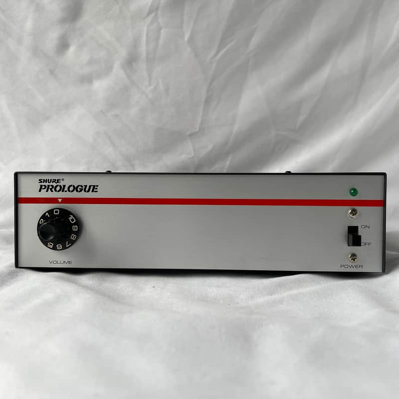 1989 Shure Prologue 210A 10 Watt Power Amp - Transformer Balanced Low Z Input image 1