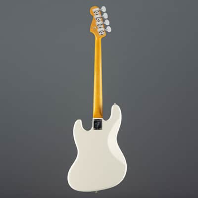 Fender American Vintage II 1966 Jazz Bass RW Olympic White - 4-String Electric Bass image 3