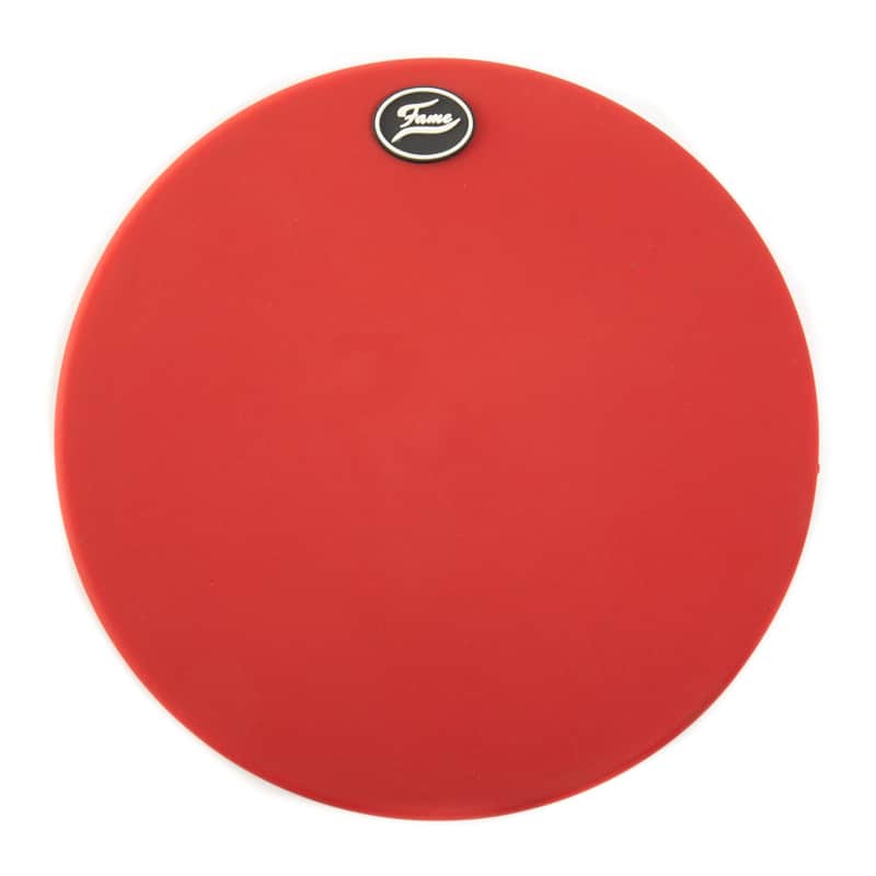 Fame Table-Top Practice Pad 10" (Red) - Accessory for Drums image 1