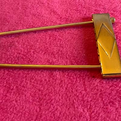 vintage usa 1965 Gibson gold tailpiece for es-345 355 thinline archtop 1968 1970 1972 jazz guitar 1969 image 5