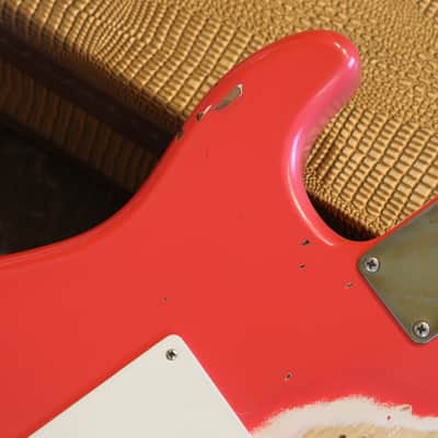 2017 Nash Guitars S57 Ash Electric Guitar Fiesta Red Relic + OHSC image 14