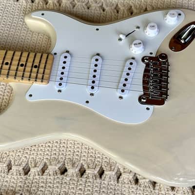 2020 G&L USA Fullerton Deluxe Legacy Swamp Ash Hard Rock Maple Vintage Blonde Plek'd 7 lb 4 oz image 3