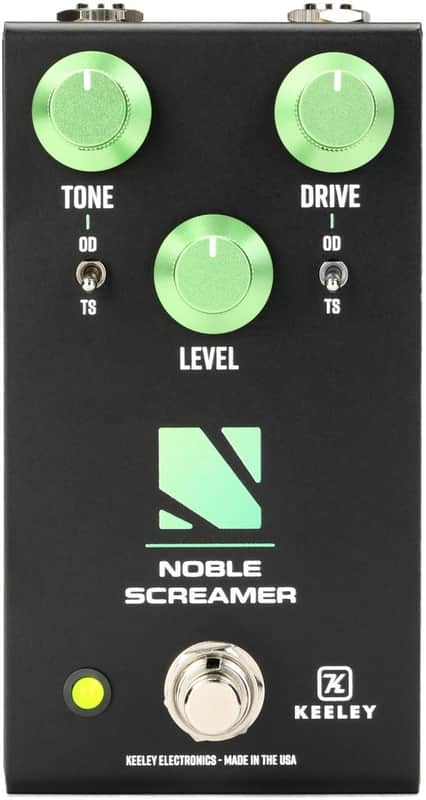 Keeley Noble Screamer Overdrive/Boost Pedal - Black / Green image 1