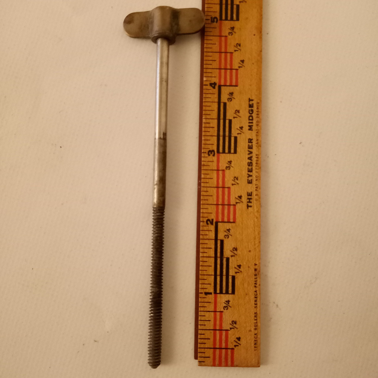 Leedy 10-24 Nickel Walberg&Auge 4 3/4"Single-Tension Thumb Rod+Collar Snare Drum — main photograph