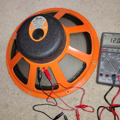 Vintage JBL Fender D130F 15", 8ohm, Speaker, Orange Basket and Label image 6