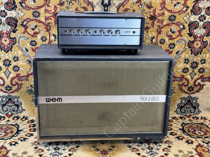 1963 WEM - Pick A Bass - Halfstack - ID 5429 image 1