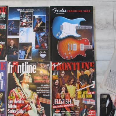 Fender Frontline Back Issues 1990's + Case Candy tags etc. image 5