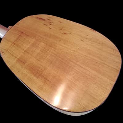 Solid Koa Pineapple Tenor Ukulele With Raised Hibiscus Sound Hole (SCJ - Jazz Hat # 146) image 7