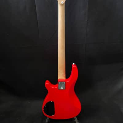 Vision JB8 Jazz Bass Starter Kit - Sosft case Jack and 35W Amplifer - Red - NEW image 14