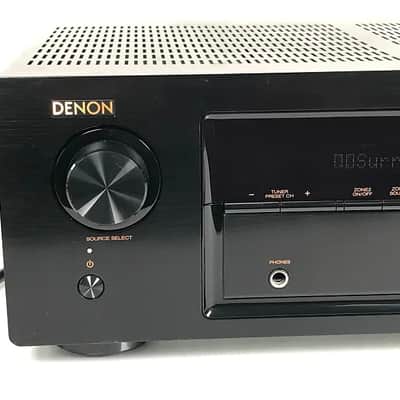 Denon AVR-X1400H 7.2 Channel 4K Ultra HD A/V Receiver with Wi-Fi, Bluetooth, Dolby Atmos, DTS:X, AirPlay 2, HEOS Tech+Remote Control & Power Cord *NICE!* Works Perfectly! image 2