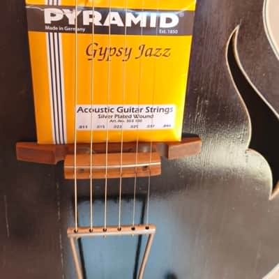 Black Vintage Archtop guitar 1950s - Germany image 5