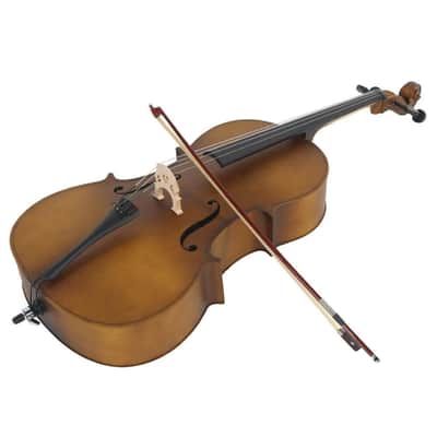 New 4/4 Professional Wood Acoustic Cello for Beginner + Bag+ Bow+ Rosin+ Bridge image 2