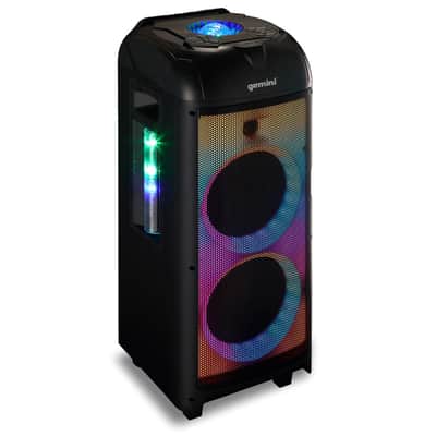 Gemini GPLT-360 1000W Dual 8" Portable Bluetooth Speaker with LED Party Lighting image 4