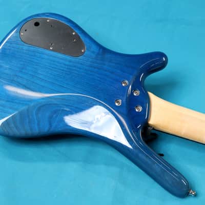 Warwick Rockbass Corvette Basic 5 2010s - Ocean Blue Transparent image 5