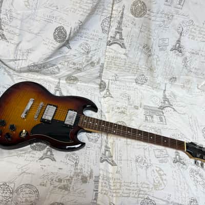 1990’s Samick SG-21 F Flame Maple Top Vintage Sunburst Finish RARE! image 6
