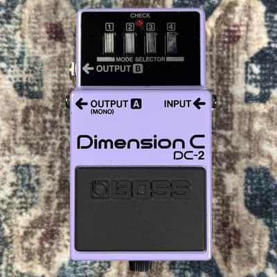 1980s Boss DC2 Dimension C Vintage Blue Label MIJ Made in Japan Spatial Modulation Guitar Effect Pedal W/ Original Box & Paperwork! image 3