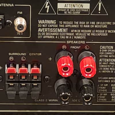 Yamaha Yamaha RX V375 AV Receiver Black 90s - Black metal case image 8