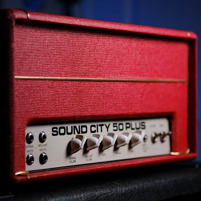 70s Sound City 50 Plus (L50) Red Head – Dallas Arbiter Era image 1