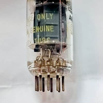 50s Zenith long plate slanted square getter 12AU7 ECC82 electron tube image 3