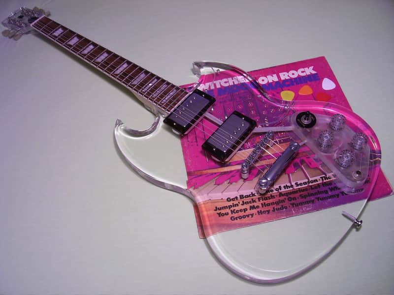 Dillion Crystal Series DG 61 - B.C. Rich Dan Armstrong SMG SG Lucite Acrylic Guitar Epiphone Gibson image 1