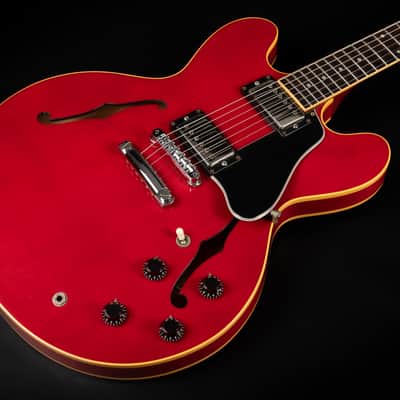 1990 Gibson ES-335 Dot Reissue - Cherry | Vintage USA Post Norlin Era Semi-Hollow Bill Lawrence Humbucker | OHSC image 6