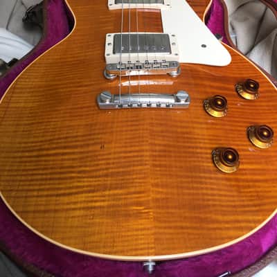 Gibson Les Paul Classic Premium Plus 1992 Amber Burst With OHSC image 2