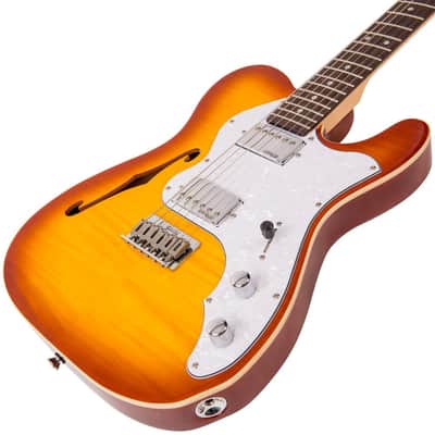 Vintage Reissued Series V72HFTB Flame Top w / 2 Humbuckers, Tobacco Burst image 3
