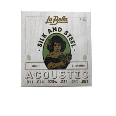 La Bella Guitar Strings Silk & Steel Light 100% 11-51 Balanced Fingerpicker image 1