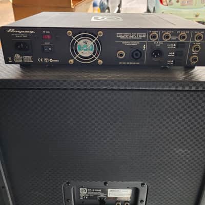 Ampeg PF-500w Bass Guitar Head /w PF-210 400w Speaker Cab - Black image 1
