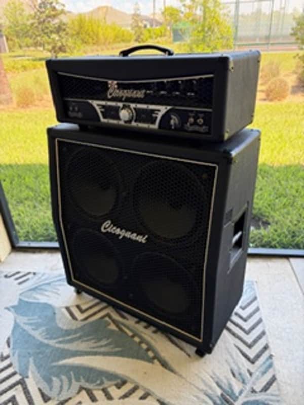 Cicognani Luxury H120 Guitar Tube Amp & Matching Speaker Cabinet H Luxury 120 2013 - Black image 1