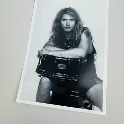 Pearl Artist Promotional Photo Set with Logo Sticker circa 1992-1995 image 3