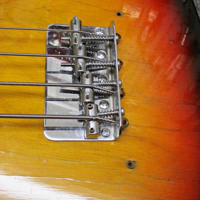 Vintage Nashville branded Hohner bass 1970s  with Tele GUITAR shaped body image 13